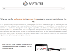 Tablet Screenshot of partsites.com